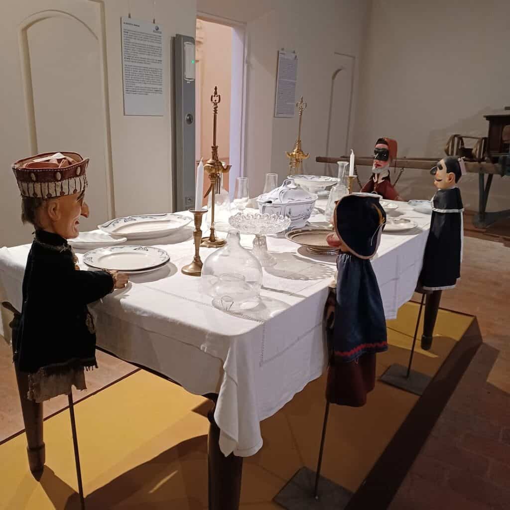 museo civico polironiano allestimento della tavola