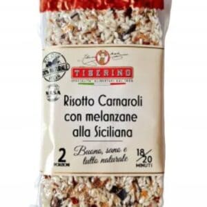 Risotto Carnaroli con Melanzane alla Siciliana – Szicíliai padlizsános Carnaroli rizottó, 200 g – Tiberino