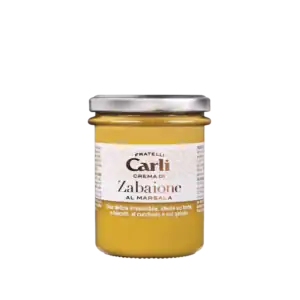Zabaione al Marsala – Tradicionális olasz desszertkrém Marsala borral, 200 g – Fratelli Carli