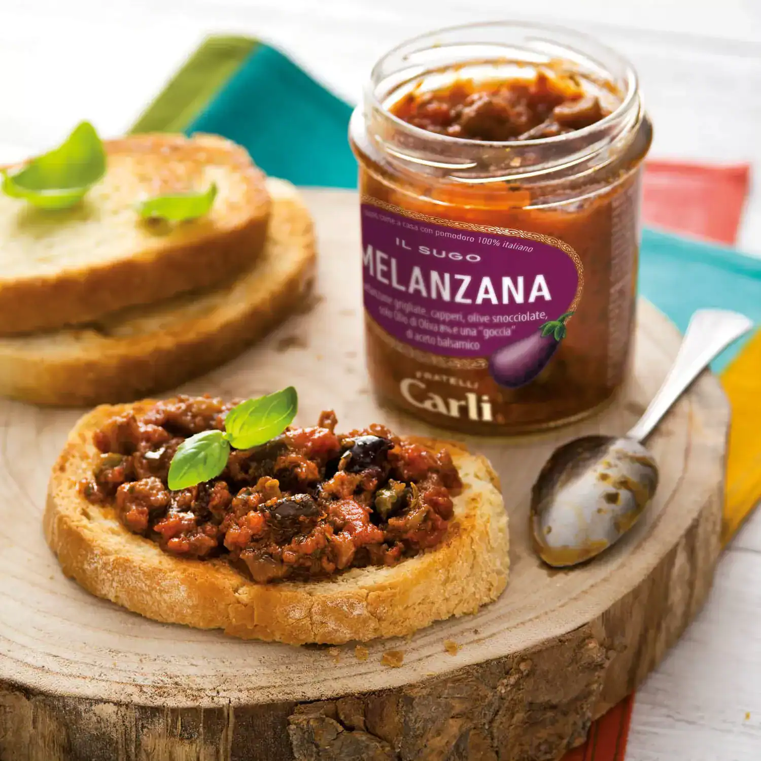 Sugo alle Melanzane – Prémium olasz padlizsános-paradicsomos tésztaszósz olajbogyóval és modenai balzsamecettel, 270 g – Fratelli Carli - Image 2