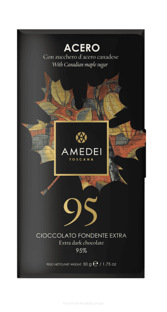 Acero 95 – Extra étcsokoládé 95% juharcukorral, 50 g