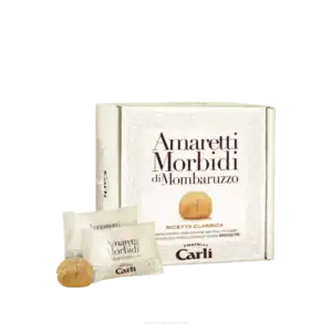 Amaretti Morbidi – Prémium puha mandulás aprósütemény Mombaruzzóból, 300 g – Fratelli Carli