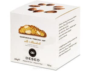 Toszkán mandulás cantuccini IGP kockadobozban, 200 g – Deseo
