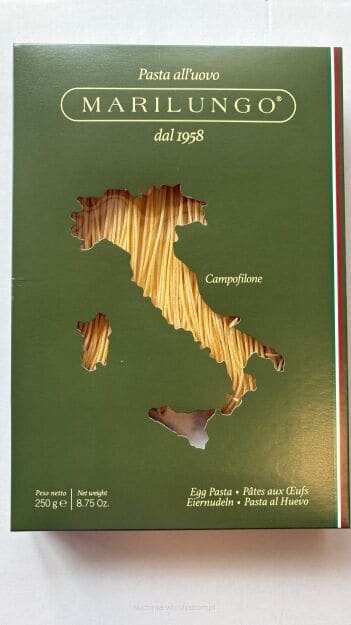 Spaghetti alla Chitarra all'Uovo di Campofilone – Kézműves szögletes tojásos spagetti, 250 g – Marilungo