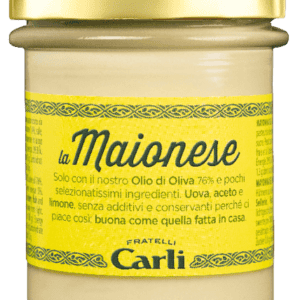 Maionese all'Olio di Oliva – Prémium olasz majonéz extra szűz olívaolajjal és citromlével, 160 g – Fratelli Carli