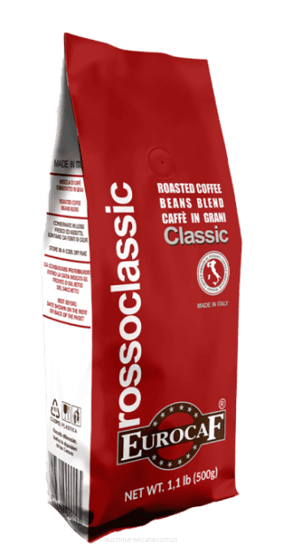 Eurocaf Rosso Classic szemes kávé, 500g