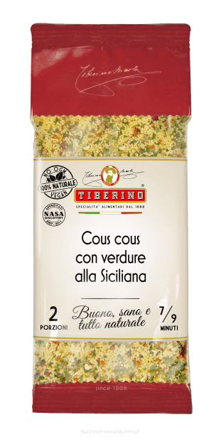Couscous con Verdure alla Siciliana – Szicíliai zöldséges kuszkusz, 200 g