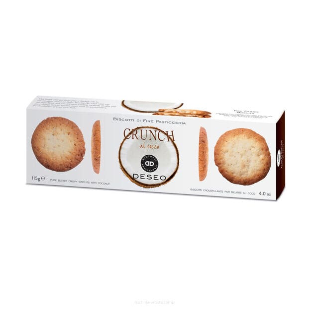 Kókuszos Crunch – Ropogós toszkán omlós keksz, 115 g