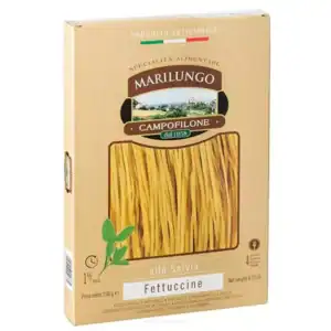 Fettuccine all'Uovo con Salvia di Campofilone – Kézműves zsályás tojásos szalagtészta, 250 g – Marilungo
