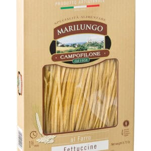 Fettuccine all'Uovo con Farro di Campofilone – Kézműves tönkölybúzás tojásos szalagtészta, 250 g – Marilungo