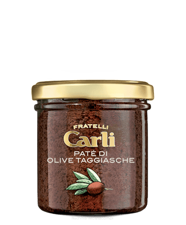 Paté di Olive Taggiasche – Prémium liguriai Taggiasca olajbogyókrém, 130 g – Fratelli Carli