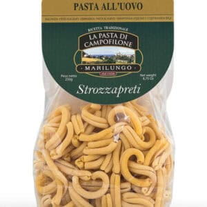 Strozzapreti all'Uovo di Campofilone – Kézműves tojásos sodort tészta, 250 g – Marilungo