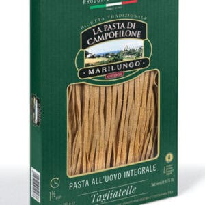 Tagliatelle all'Uovo Integrali di Campofilone – Kézműves teljes kiőrlésű tojásos szélesmetélt, 250 g – Marilungo