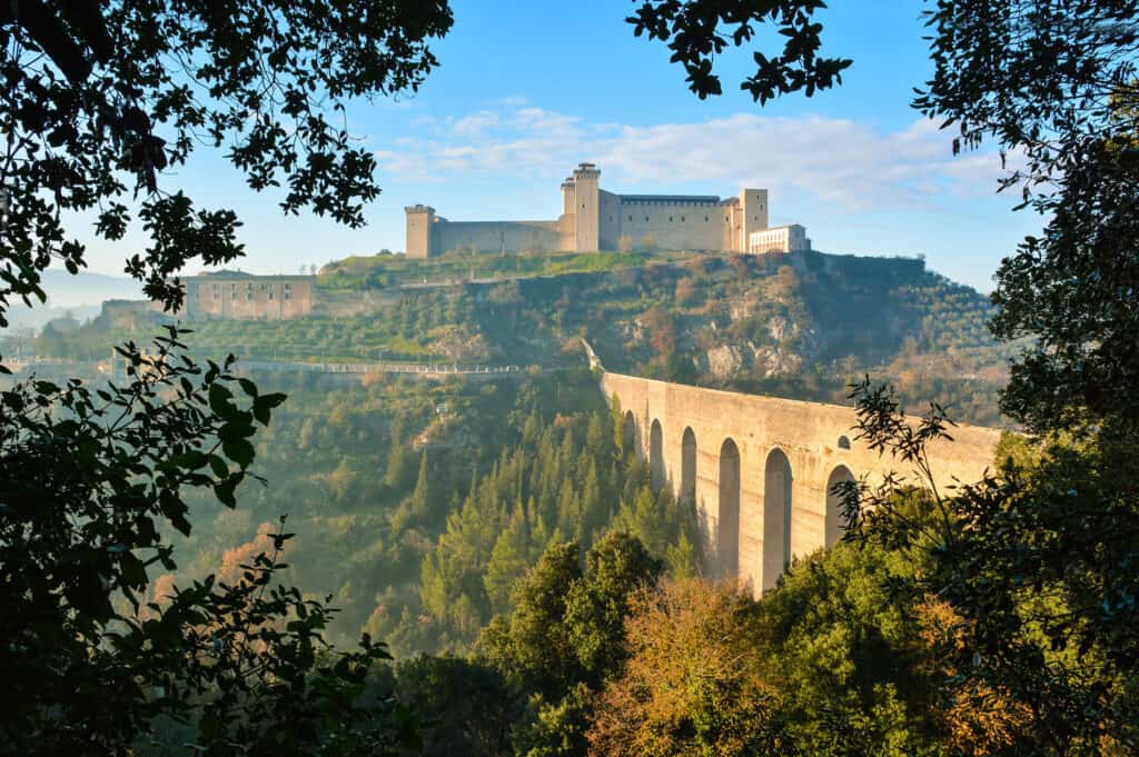 ponte delle torri spoleto panorma
